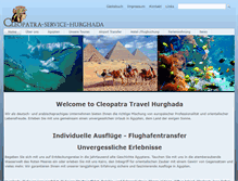Tablet Screenshot of cleopatra-ausfluege-hurghada.com